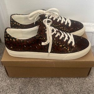 Madewell SideWalk Low-Top Sneaker - Printed Calf Hair